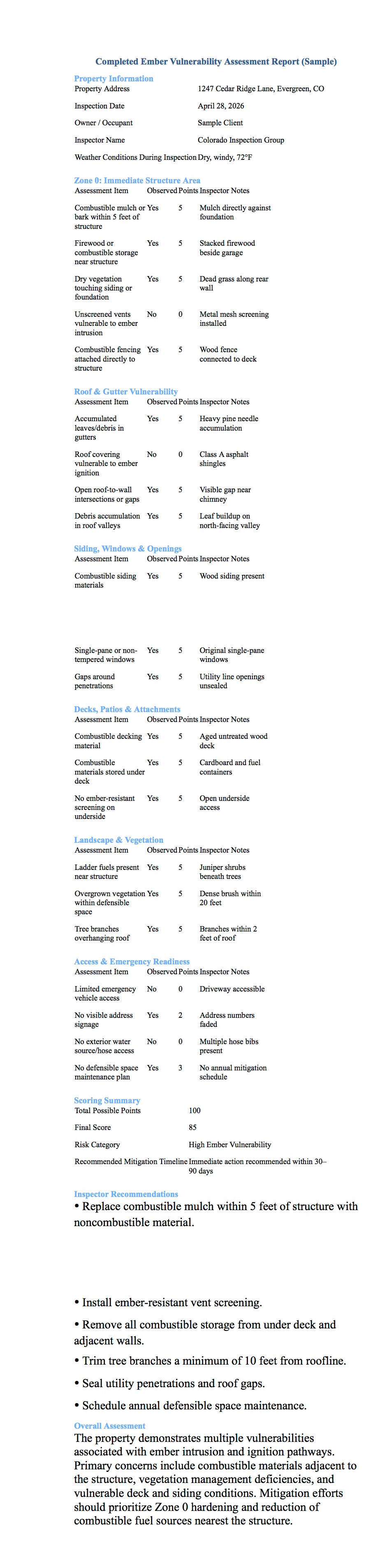 Ember Vulnerability Assessment Sample